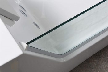 vasca idromassaggio vetro temperato angolare 170x80